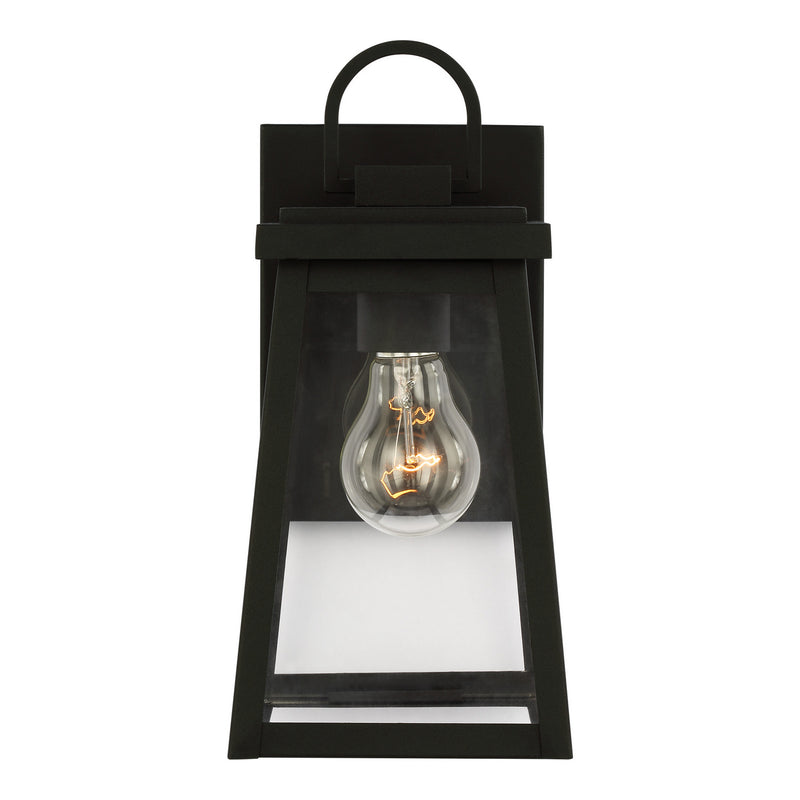 Visual Comfort Studio 8548401-12 Founders One Light Outdoor Wall Lantern, Black Main Image.jpg