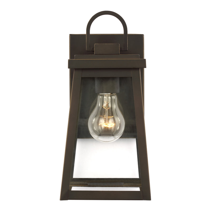 Visual Comfort Studio 8548401-71 Founders One Light Outdoor Wall Lantern, Antique Bronze Main Image.jpg