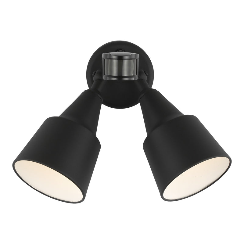 Generation Lighting 8560702PM-12 Flood Light Two Light Flood with Photo and Motion Sensor, Black Main Image.jpg