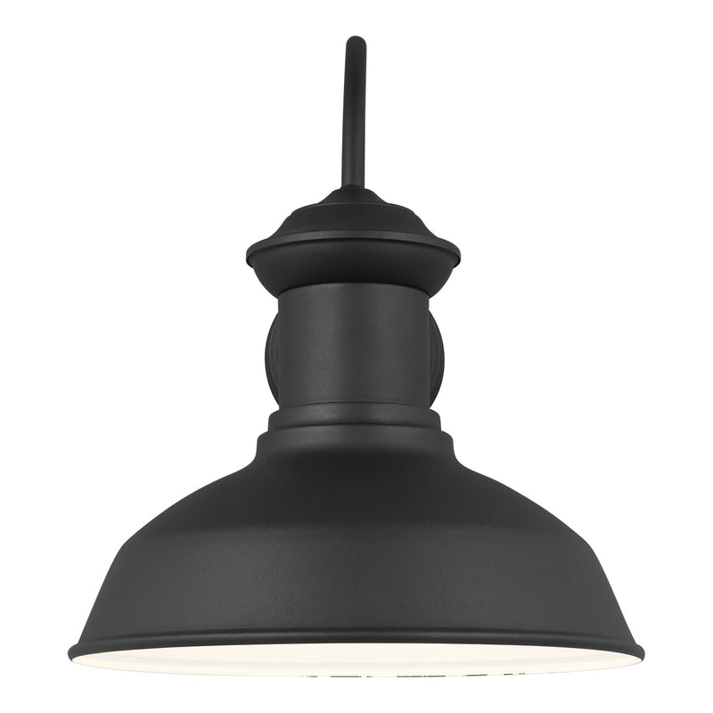 Generation Lighting 8647701-12 Fredricksburg One Light Outdoor Wall Lantern, Black Main Image.jpg