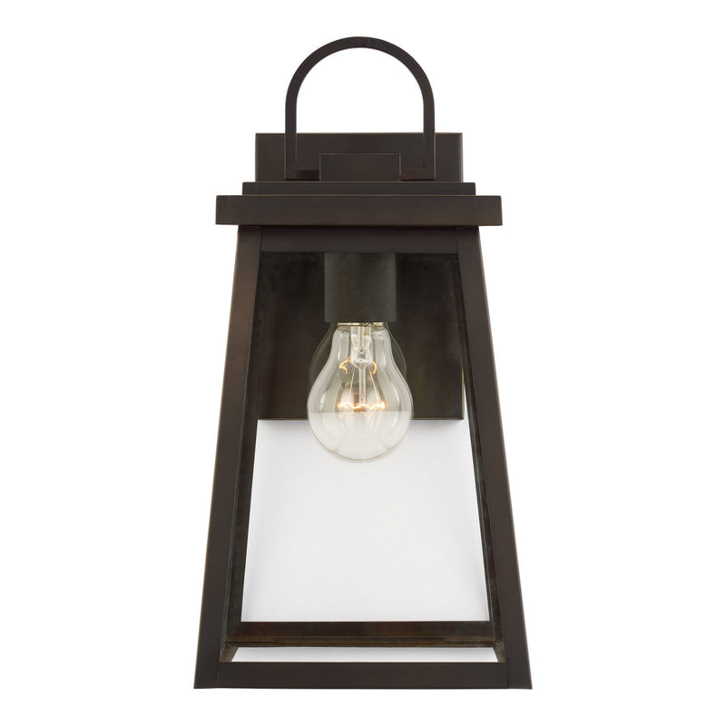 Visual Comfort Studio 8648401-71 Founders One Light Outdoor Wall Lantern, Antique Bronze Main Image.jpg