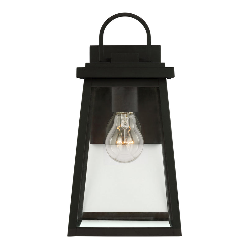 Visual Comfort Studio 8648401EN3-12 Founders One Light Outdoor Wall Lantern, Black Main Image.jpg