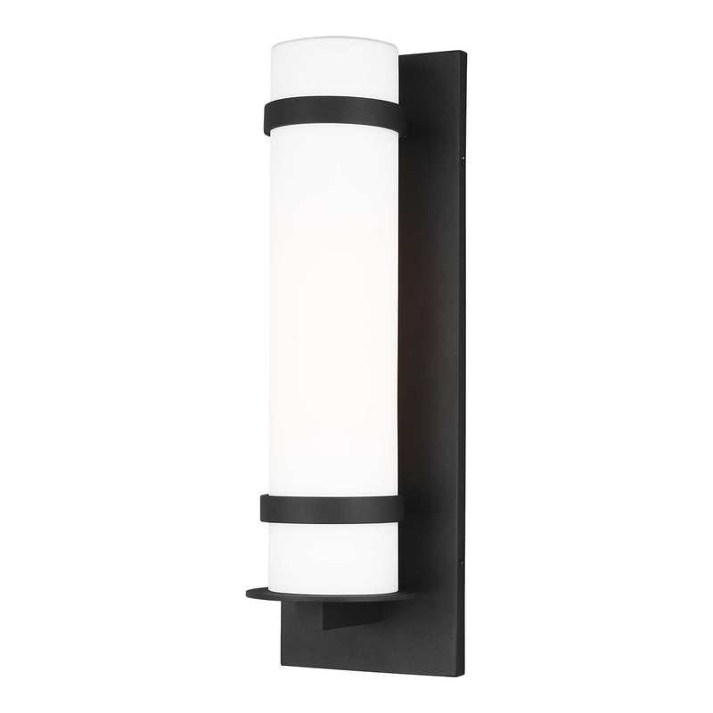 Generation Lighting 8718301EN3-12 Alban One Light Outdoor Wall Lantern, Black Main Image.jpg
