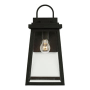 Visual Comfort Studio 8748401-12 Founders One Light Outdoor Wall Lantern, Black Main Image.jpg
