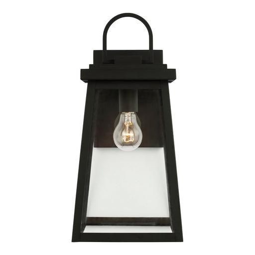 Visual Comfort Studio 8748401EN3-12 Founders One Light Outdoor Wall Lantern, Black Main Image.jpg