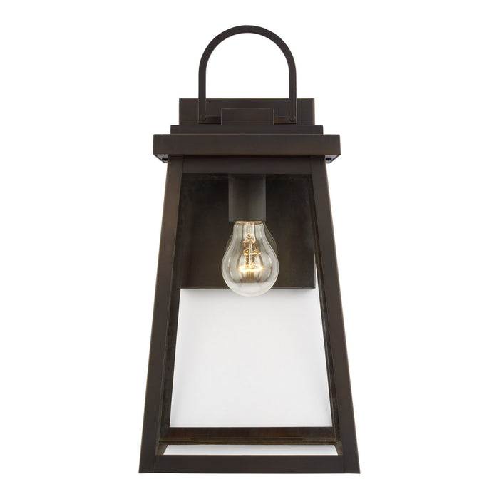 Visual Comfort Studio 8748401EN3-71 Founders One Light Outdoor Wall Lantern, Antique Bronze Main Image.jpg