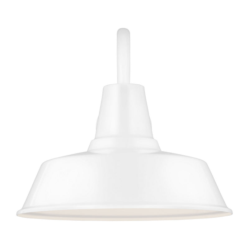 Visual Comfort Studio 8837401-15 Barn Light One Light Outdoor Wall Lantern, White Main Image.jpg