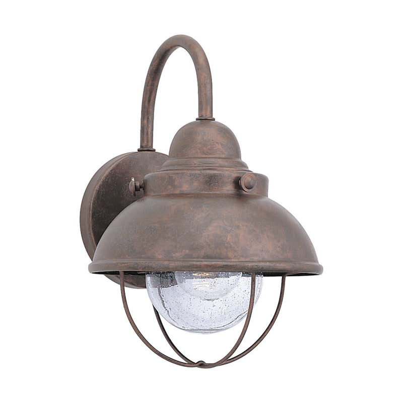 Generation Lighting 8870EN3-44 Sebring One Light Outdoor Wall Lantern, Weathered Copper Main Image.jpg