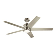 Kichler 300044BSS 56"Ceiling Fan, Brushed Stainless Steel