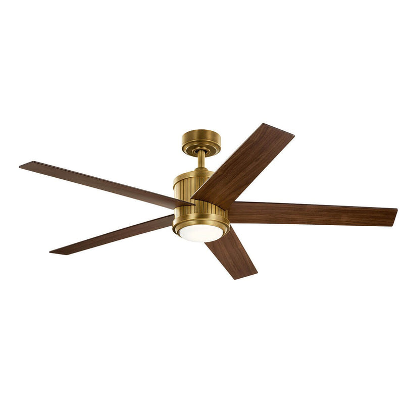 Kichler 300044NBR 56"Ceiling Fan, Natural Brass