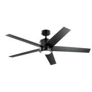 Kichler 300044SBK 56"Ceiling Fan, Satin Black