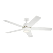 Kichler 300059MWH 52"Ceiling Fan, Matte White