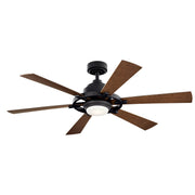 Kichler 300241DBK 52"Ceiling Fan, Distressed Black