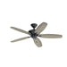 Kichler 330160SBK 52"Ceiling Fan, Satin Black (6)