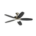 Kichler 330163NI 52"Ceiling Fan, Painted Brushed Nickel (6)