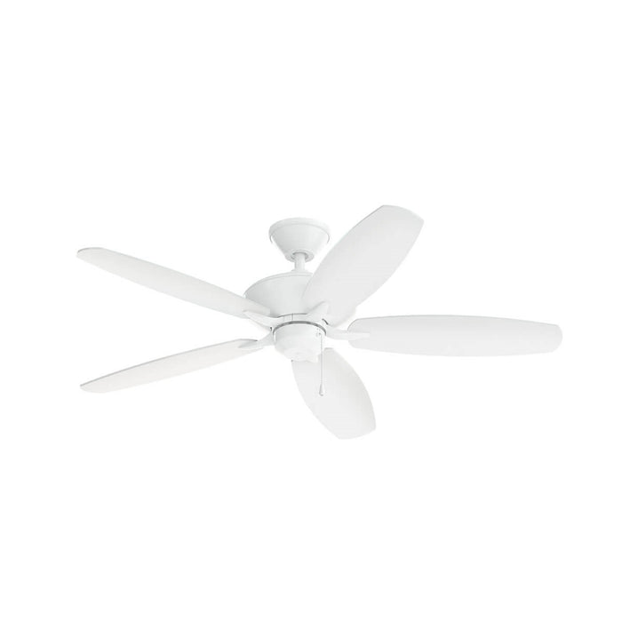 Kichler 330165MWH Renew Patio 52" Ceiling Fan, Matte White Main Image.jpg