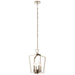 Kichler 43498PN Four Light Pendant, Polished Nickel