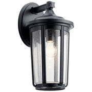 Kichler 49894BK One Light Outdoor Wall Mount, Black