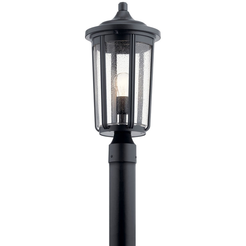 Kichler 49895BK One Light Outdoor Post Mount, Black
