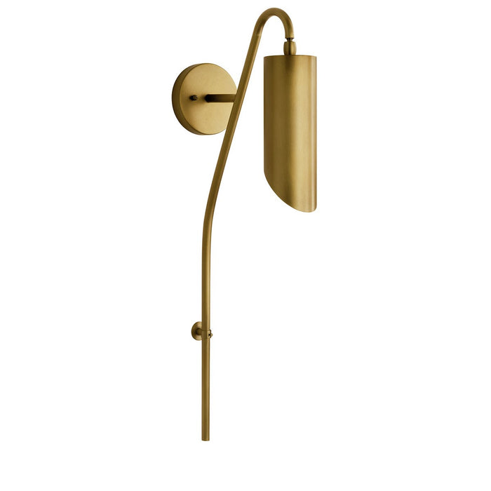 Kichler 52165NBR Trentino One Light Wall Sconce, Natural Brass Main Image.jpg