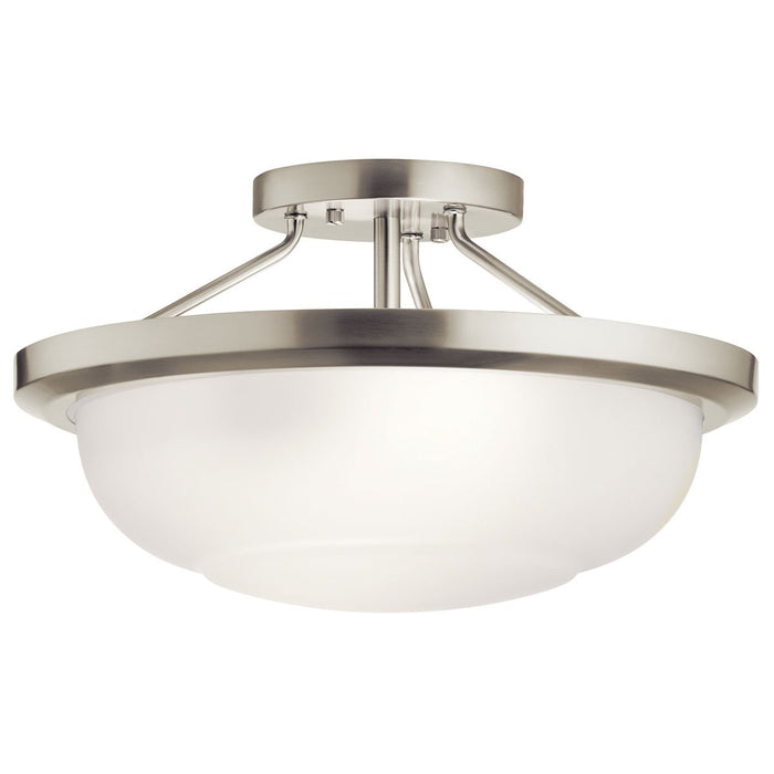 Kichler 52396NI Ritson Two Light Semi Flush Mount, Brushed Nickel Main Image.jpg