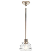 Kichler 52405PN One Light Mini Pendant, Polished Nickel