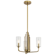 Kichler 52410BNB Three Light Chandelier, Brushed Natural Brass