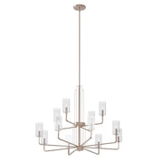 Kichler 52412PN 12 Light Chandelier, Polished Nickel