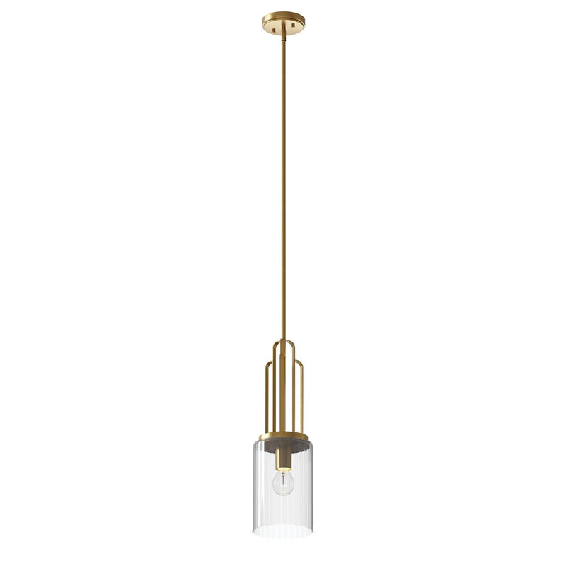 Kichler 52414BNB One Light Mini Pendant, Brushed Natural Brass