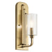 Kichler 52415BNB Kimrose One Light Wall Sconce, Brushed Natural Brass Main Image.jpg