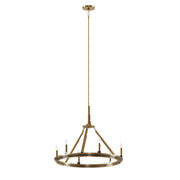 Kichler 52420BNB Six Light Chandelier, Brushed Natural Brass