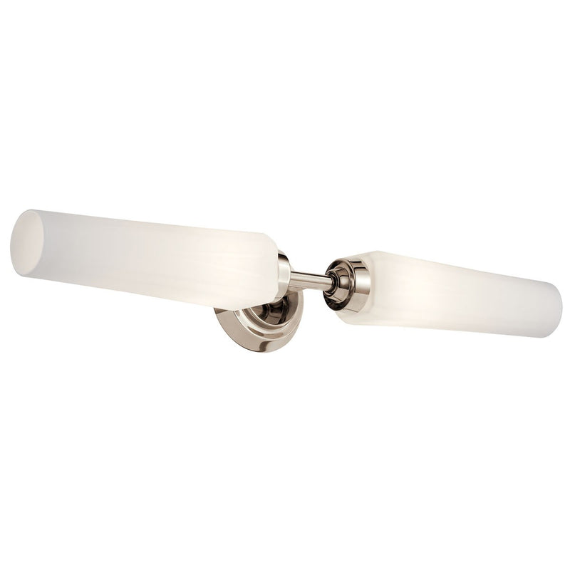 Kichler 55075PN Two Light Bath, Polished Nickel