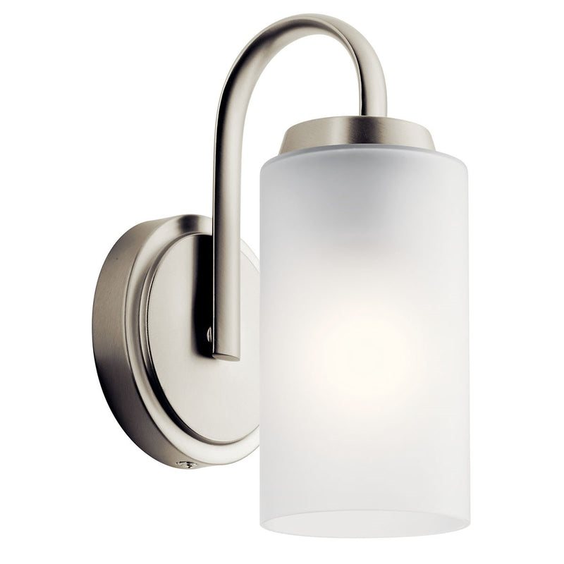 Kichler 55085NI One Light Wall Sconce, Brushed Nickel