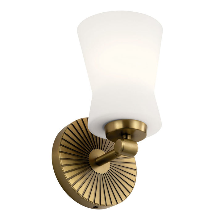 Kichler 55115BNB Brianne One Light Wall Sconce, Brushed Natural Brass Main Image.jpg