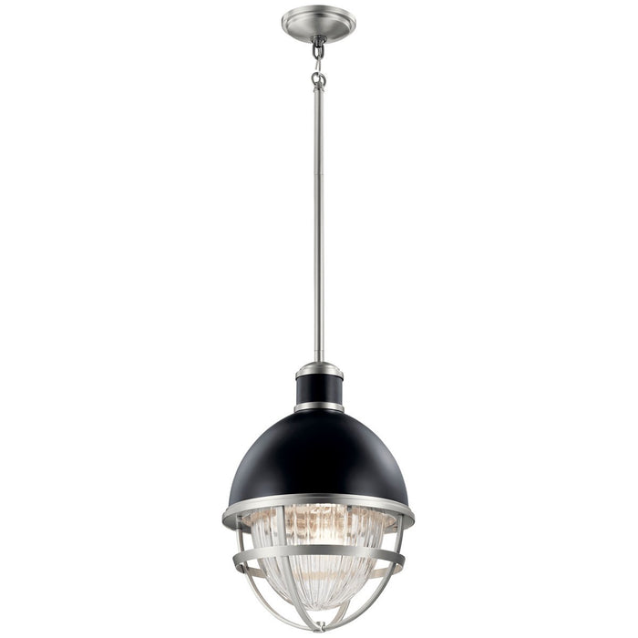 Kichler 59053BK Tollis One Light Outdoor Pendant, Black Main Image.jpg