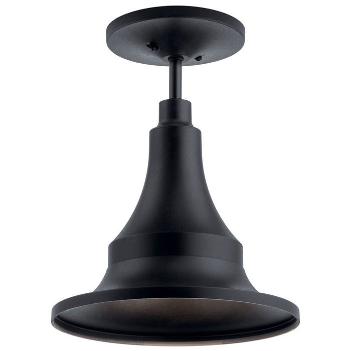 Kichler 59057BKT Hampshire One Light Outdoor Pendant, Textured Black Main Image.jpg