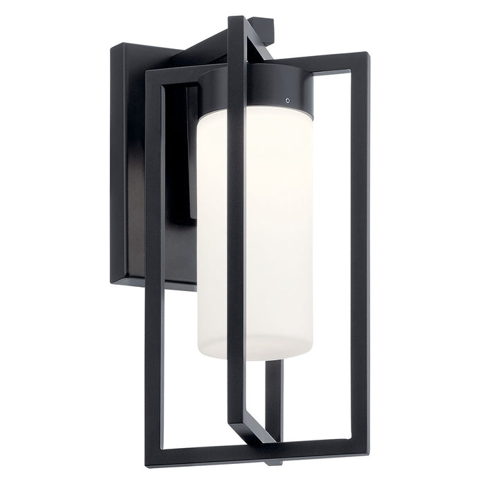 Kichler 59070BKLED Drega LED Outdoor Wall Mount, Black Main Image.jpg