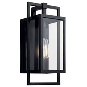 Kichler 59086BK One Light Outdoor Wall Mount, Black