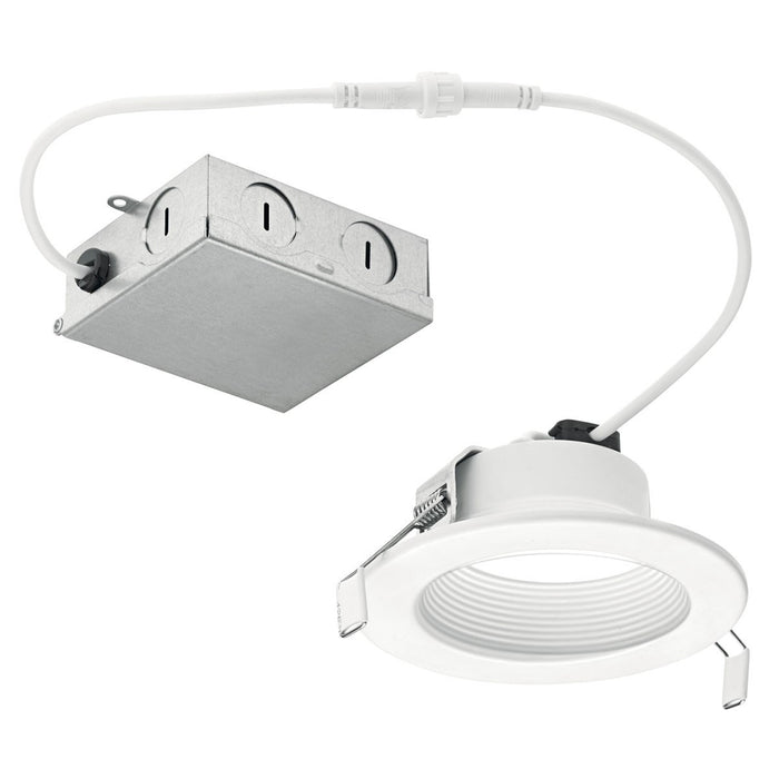 Kichler DLRC04R2790WHT Direct To Ceiling Recessed LED Recessed Downlight, Textured White Main Image.jpg