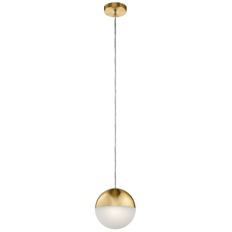 Kichler 83854CGWH LED Mini Pendant, Champagne Gold