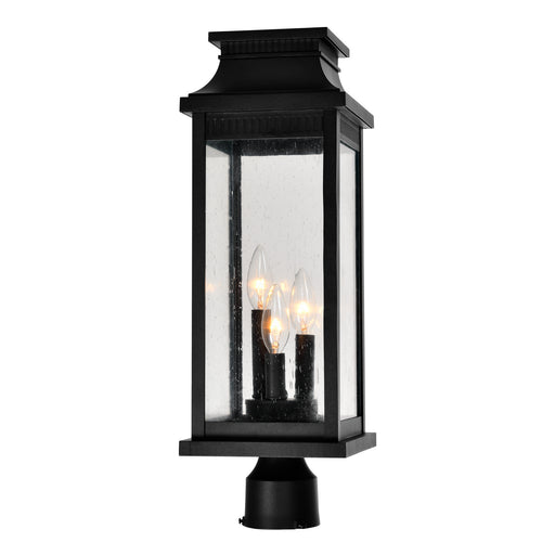 CWI Lighting 0418PT7L-3 Milford Three Light Outdoor Lantern Head Black.jpg