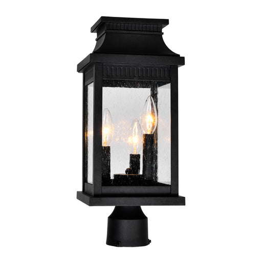 CWI Lighting 0418PT7S-3 Milford Three Light Outdoor Lantern Head Black.jpg