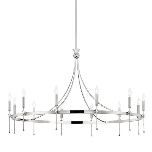 Hudson Valley 4351-PN Gates 12 Light Chandelier, Polished Nickel Main Image.jpg