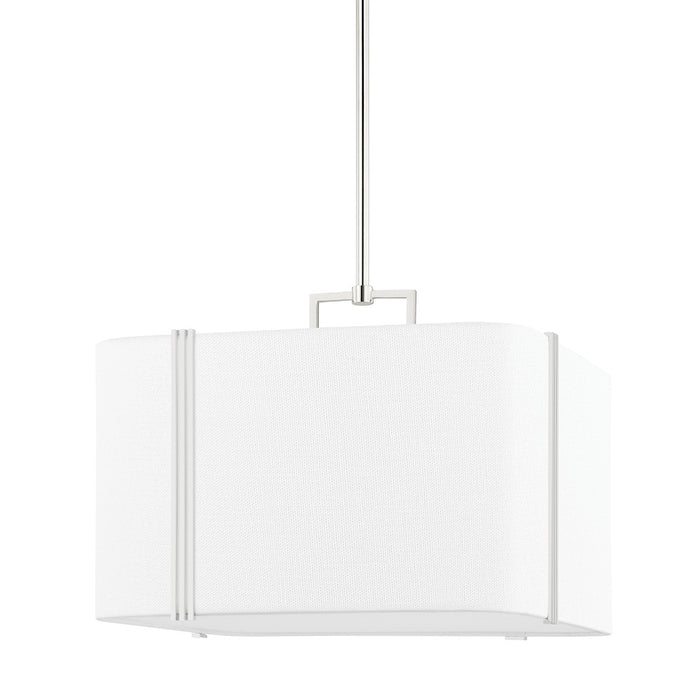 Hudson Valley 5420-PN Downing Four Light Pendant, Polished Nickel Main Image.jpg