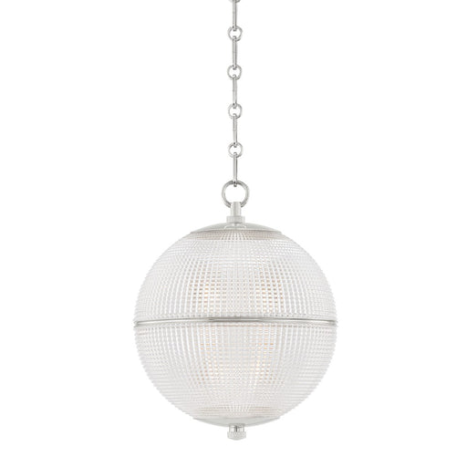 Hudson Valley MDS800-PN Sphere No. 3 One Light Pendant, Polished Nickel Main Image.jpg