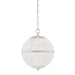 Hudson Valley MDS800-PN Sphere No. 3 One Light Pendant, Polished Nickel Main Image.jpg