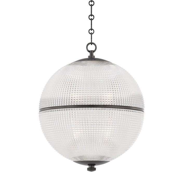 Hudson Valley MDS801-DB Sphere No. 3 One Light Pendant, Distressed Bronze Main Image.jpg