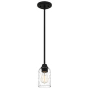 Quoizel ACA1504MBK Acacia One Light Mini Pendant, Matte Black Main Image.jpg
