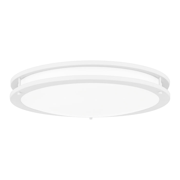 Quoizel EUC1624W Euclid LED Flush Mount, White Lustre Main Image.jpg