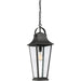 Quoizel GLV1508MB Galveston One Light Mini Pendant, Mottled Black Main Image.jpg